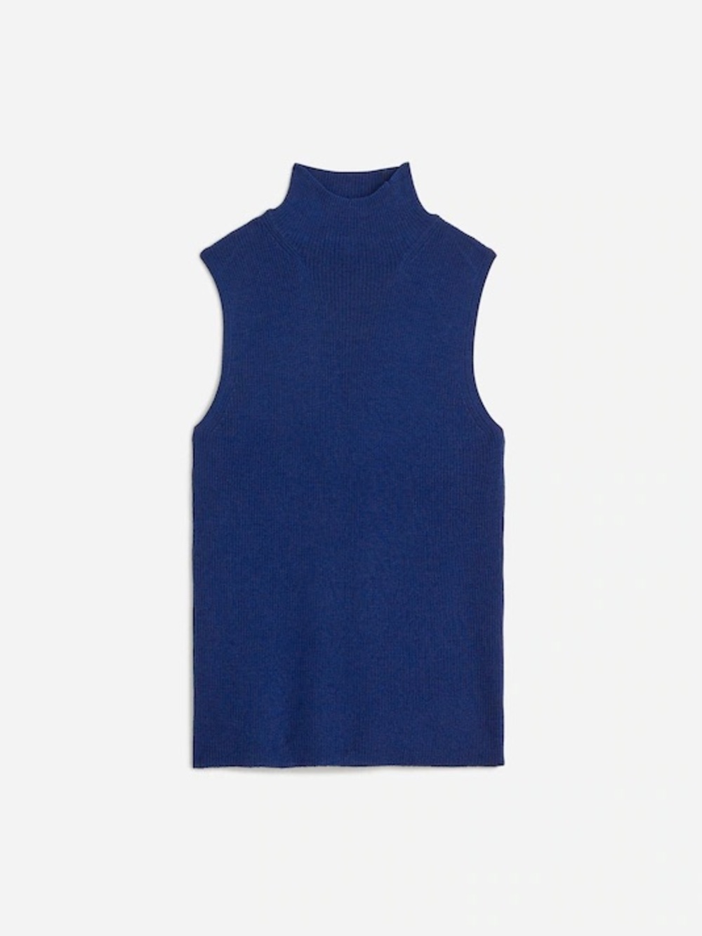 Madewell Merino-Wool Ribbed Sweater Tank in Bright Cobalt - Size Large